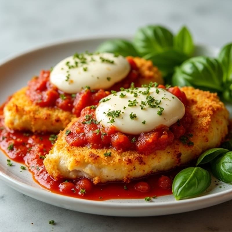 Crispy Baked Chicken Parmesan with Fresh Herbs