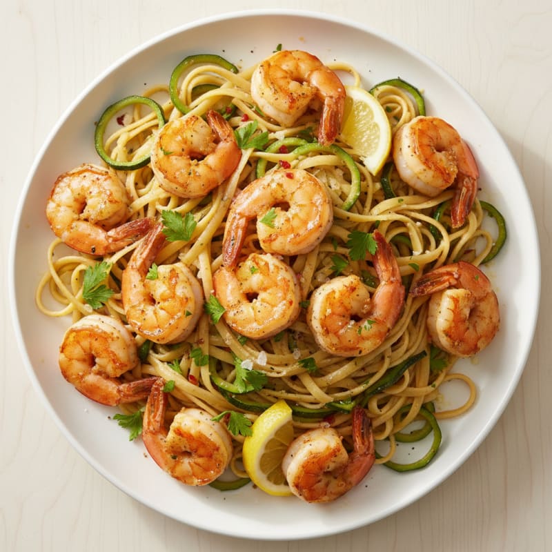 Garlic Shrimp Scampi with Linguine