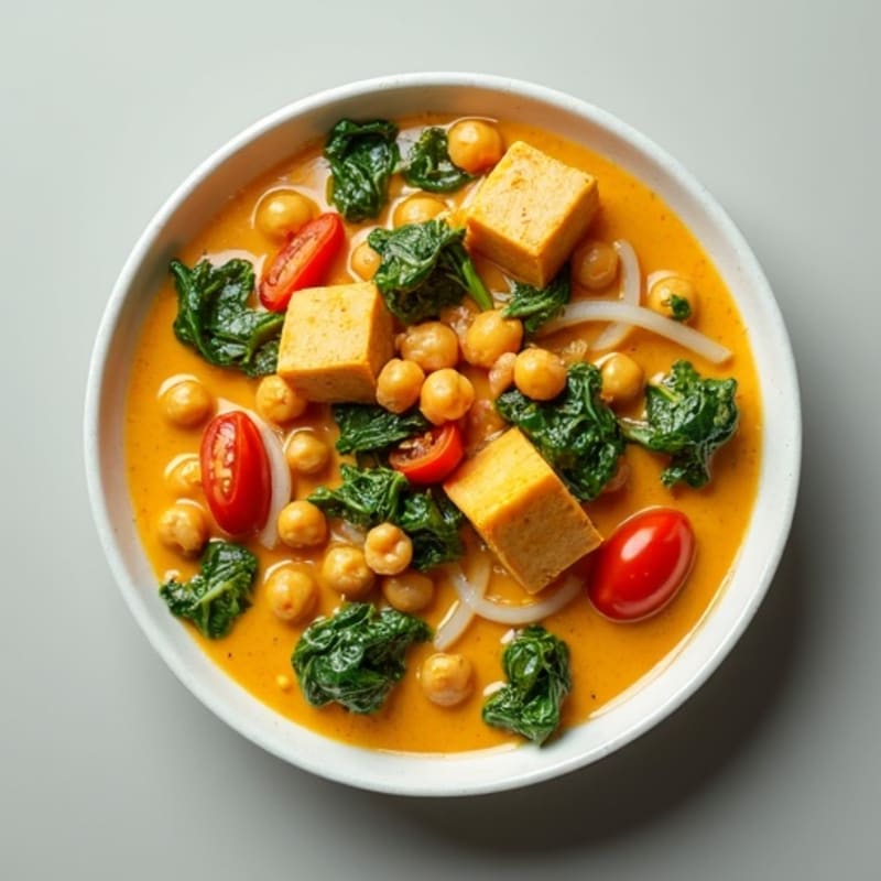 Creamy Coconut Chickpea and Spinach Curry