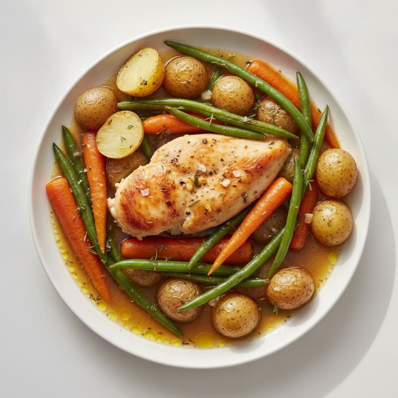 Slow Cooker Herb Chicken and Vegetables