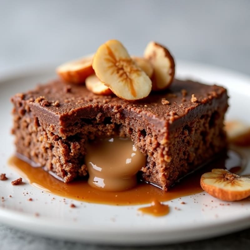 Molten Chocolate Protein Baked Oats with Creamy Nut Butter Core