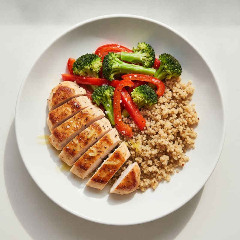 Macro-Balanced Chicken and Veggie Bowl