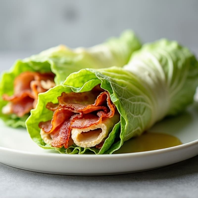 Crispy Turkey Bacon Lettuce Wrap