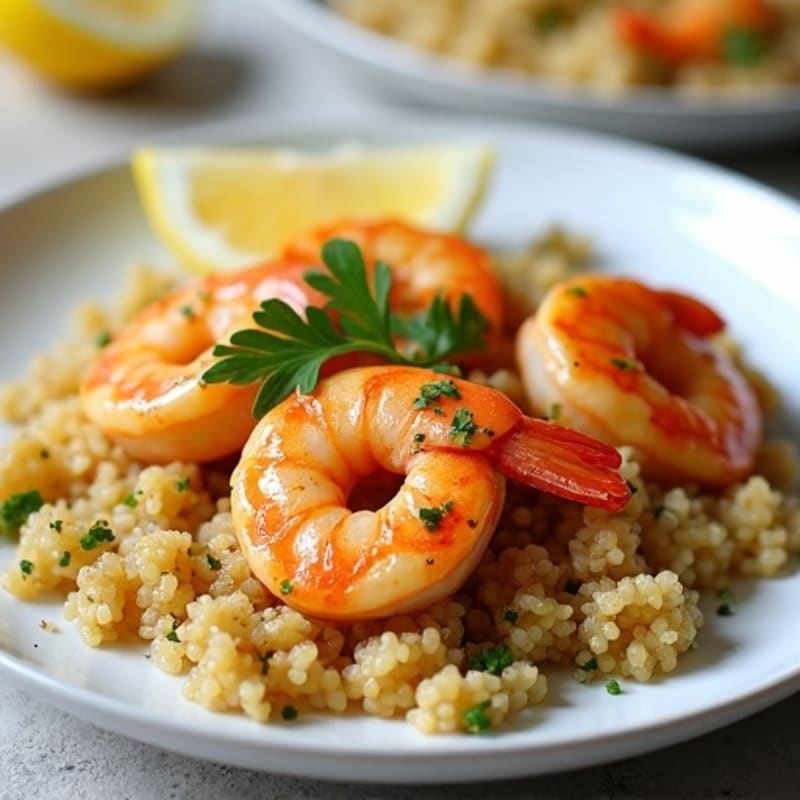 Lemon Garlic Pan-Seared Shrimp