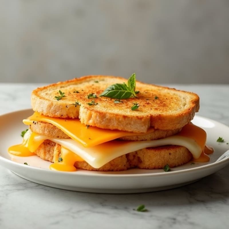 Crispy Three-Cheese Sourdough Melt
