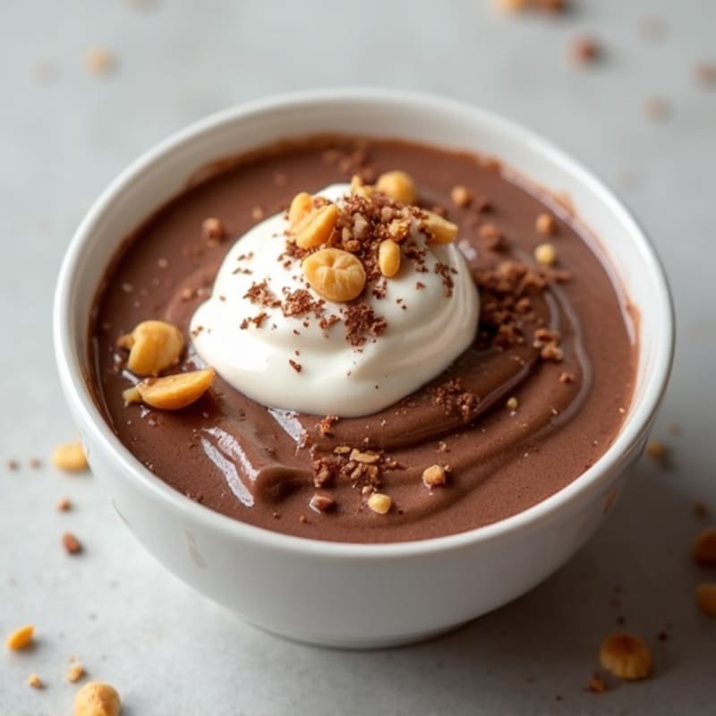 Silky Chocolate Protein Pudding with Greek Yogurt