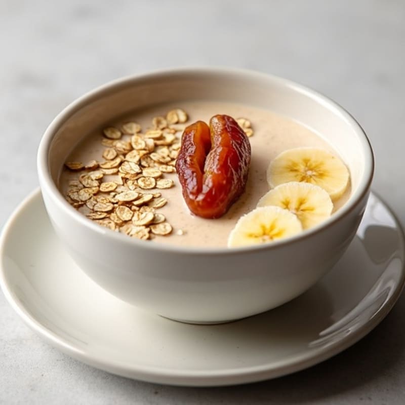 Creamy Date-Vanilla Protein Smoothie Bowl
