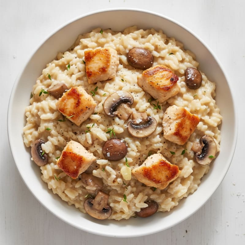 Creamy Parmesan Mushroom Risotto