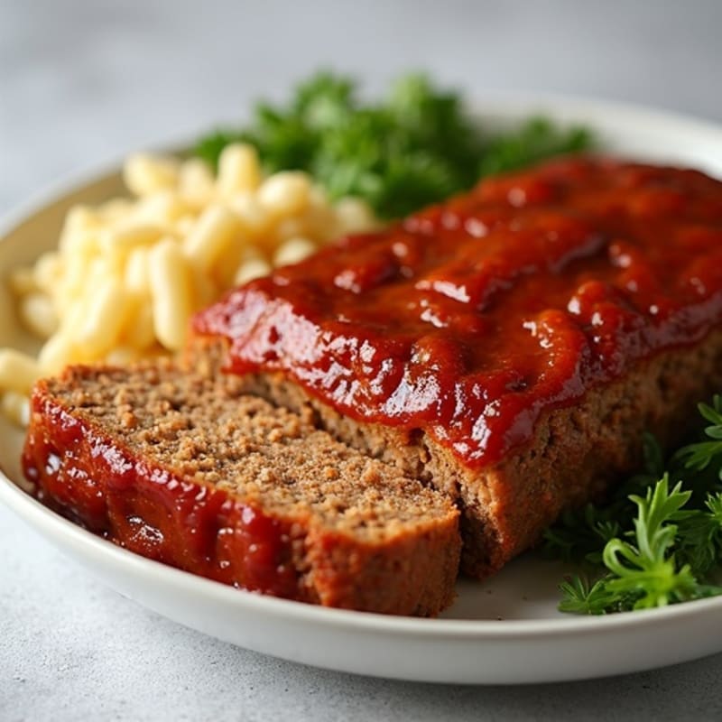 Lean BBQ Meatloaf with Crispy Bacon