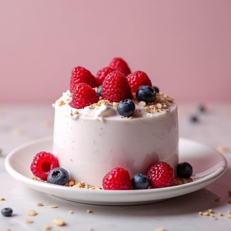 Creamy Greek Yogurt Protein Mousse with Berries