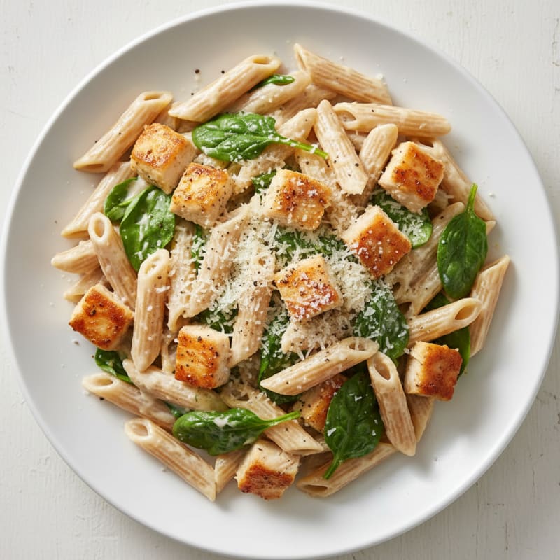 Garlic Parmesan Chicken Alfredo Pasta