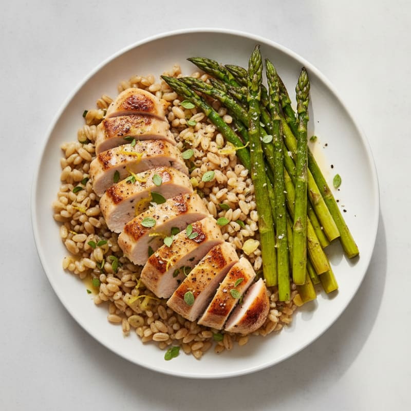 Lemon Herb Chicken with Roasted Asparagus
