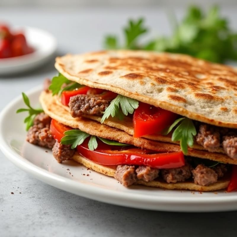 Crispy Whole Wheat Steak Quesadillas