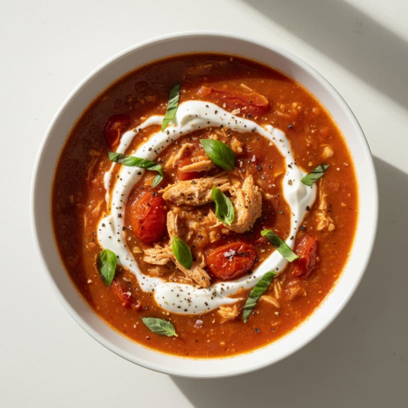 Creamy Roasted Tomato Basil Soup