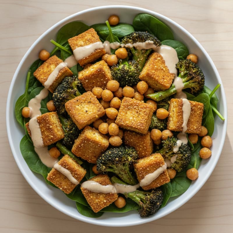 Roasted Vegetable and Chickpea Bowl