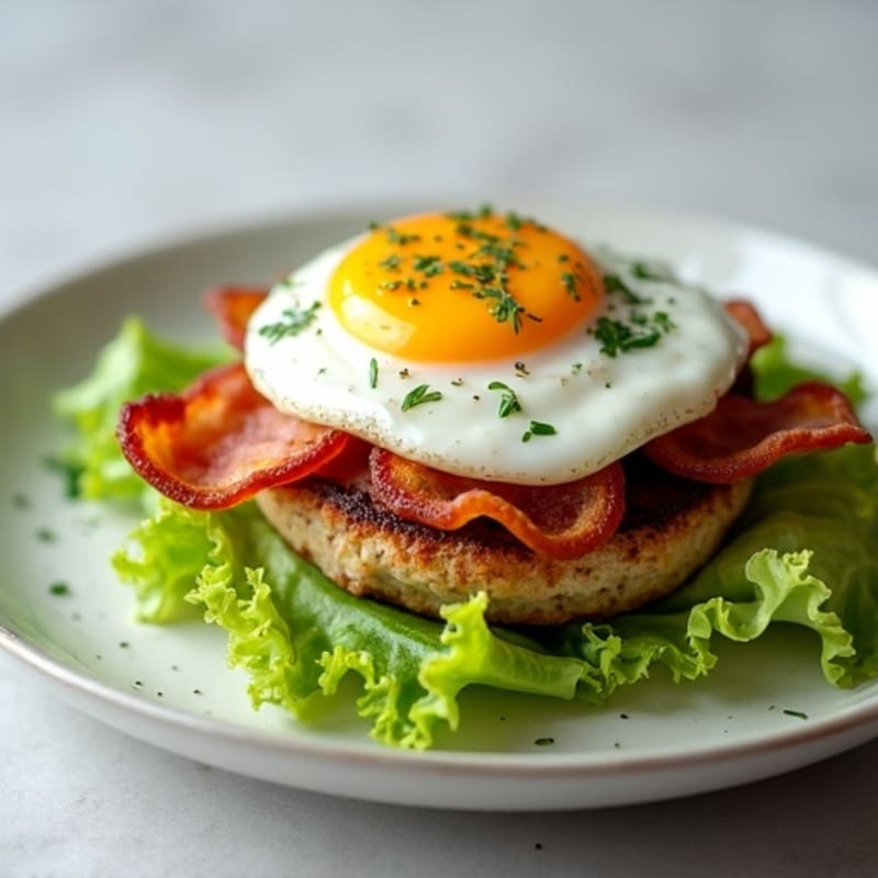 Crispy Turkey Bacon Lettuce Stack with Herb Aioli