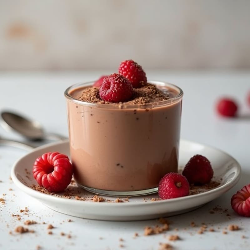 Silky Chocolate Protein Pudding with Greek Yogurt
