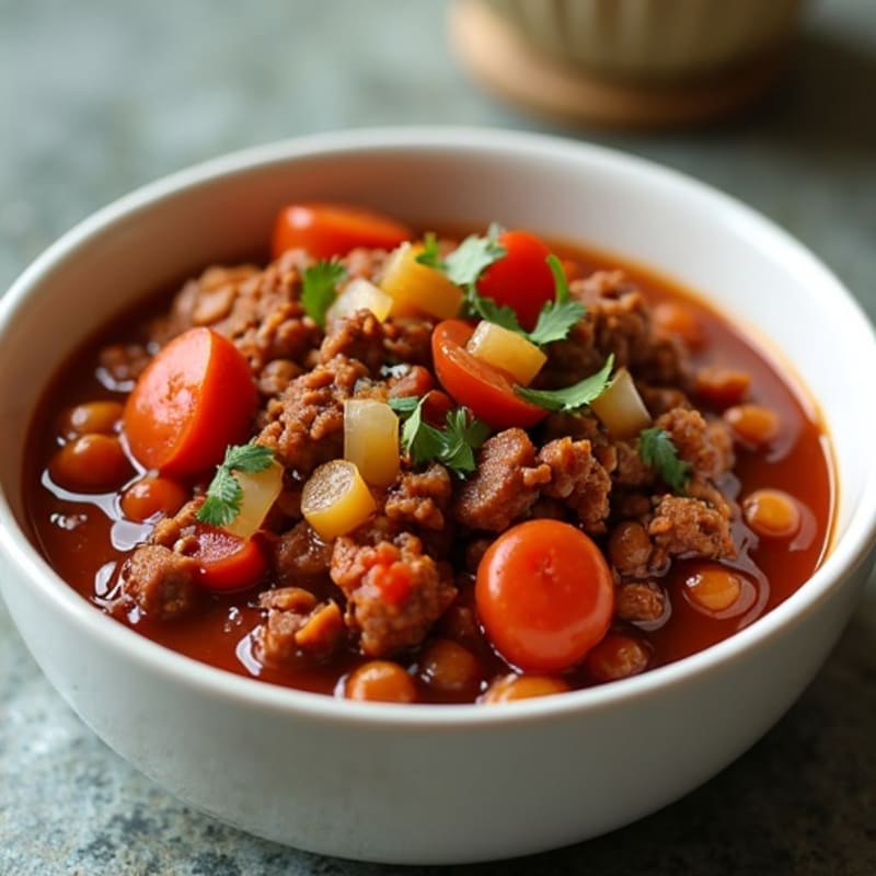 Hearty Slow Cooker Beef Chili