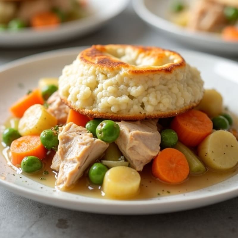 Healthy Chicken Pot Pie with Veggies