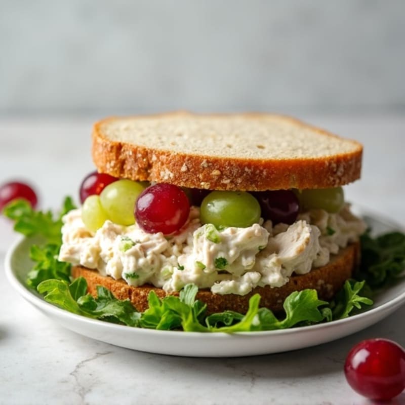 Healthy Creamy Chicken Salad Sandwich