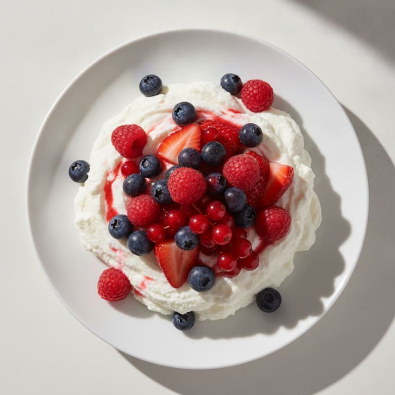 Silky Greek Yogurt Protein Mousse with Mixed Berries