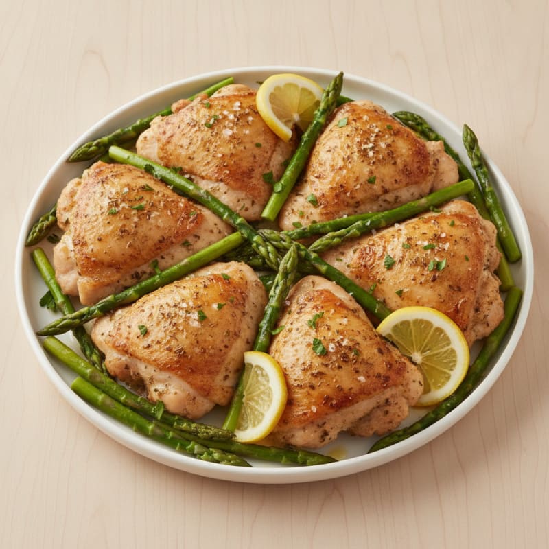 Air-Fried Lemon Herb Chicken Thighs