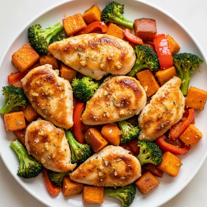 Sheet Pan Lemon Herb Chicken and Veggies