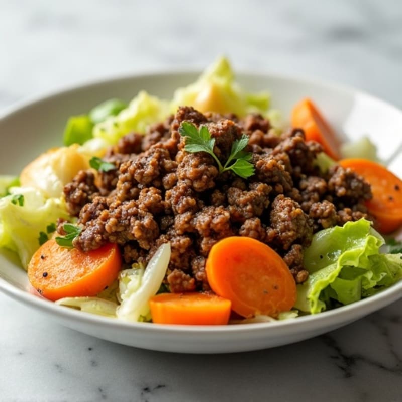 Savory Ground Beef and Cabbage Skillet with Carrots