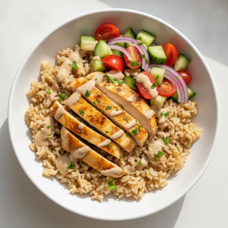 Chicken Shawarma Rice Bowl