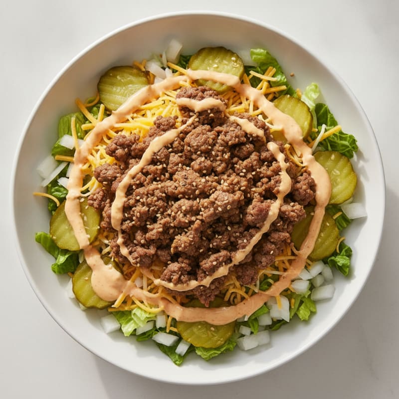 Protein-Packed Big Mac Bowl
