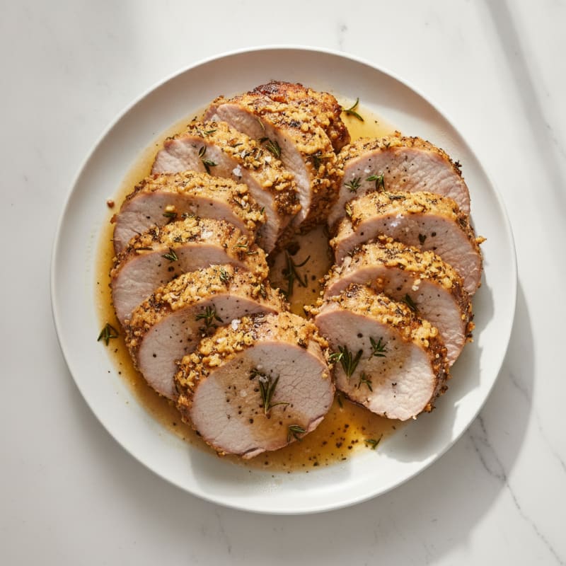 Garlic Herb Roasted Pork Loin
