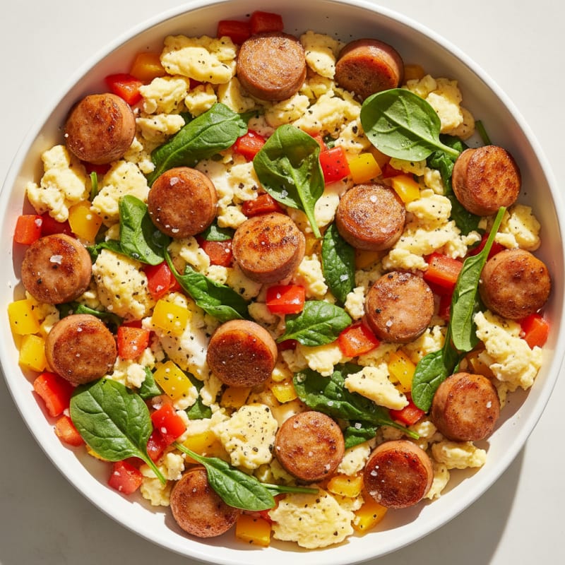 Chicken Sausage and Egg Breakfast Skillet