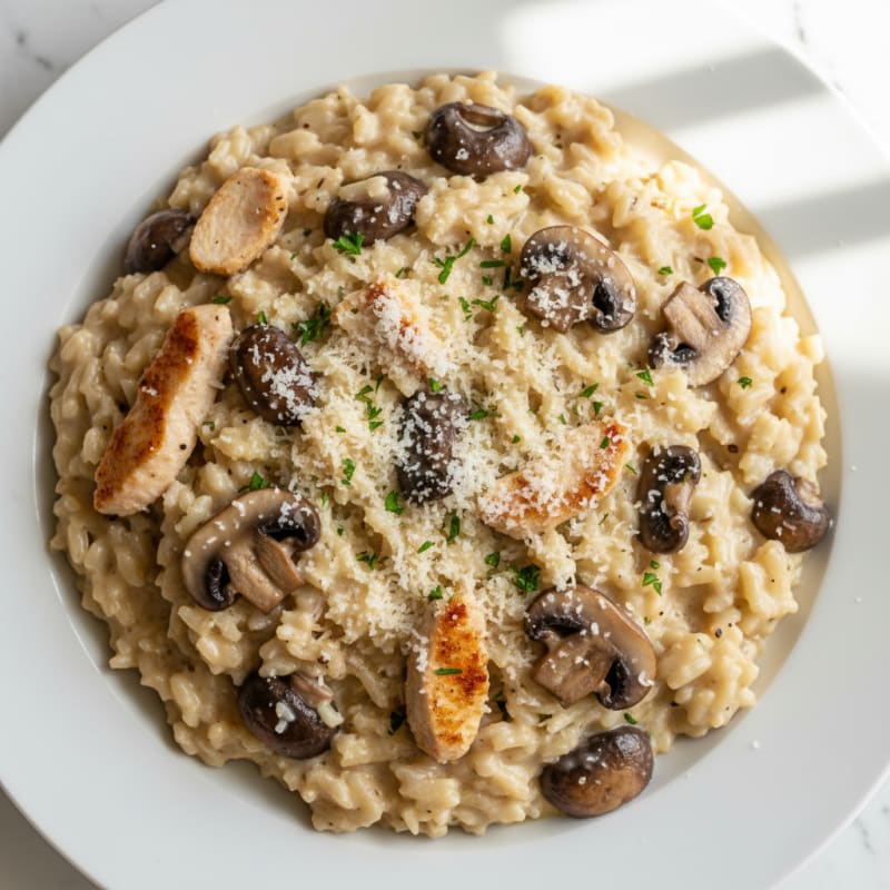Creamy Mushroom and Parmesan Risotto