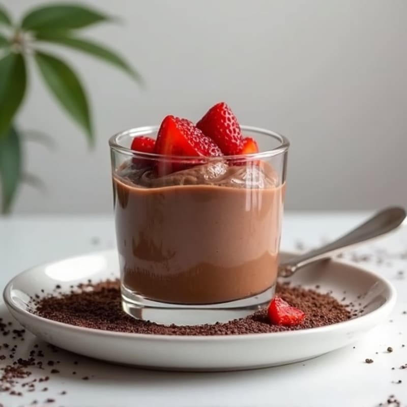 Chocolate Protein Pudding with Chia Seeds