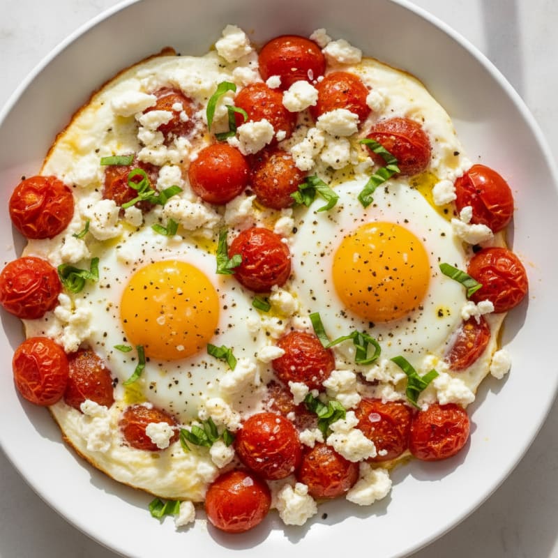 Baked Eggs with Roasted Tomatoes