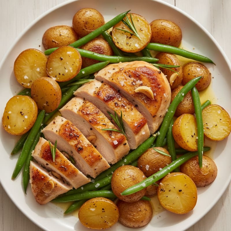Garlic Herb Roasted Chicken and Potatoes