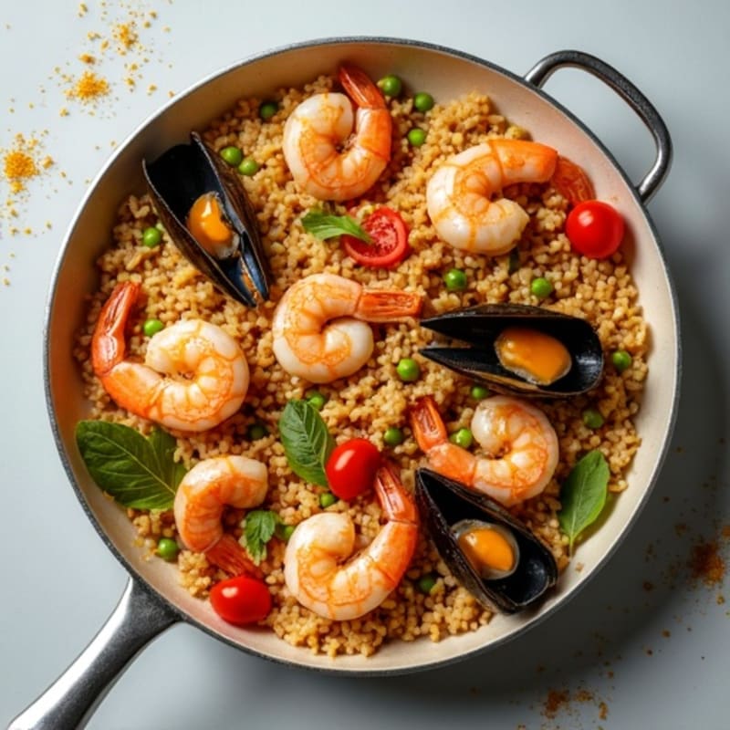 One-Pan Saffron Seafood and Rice