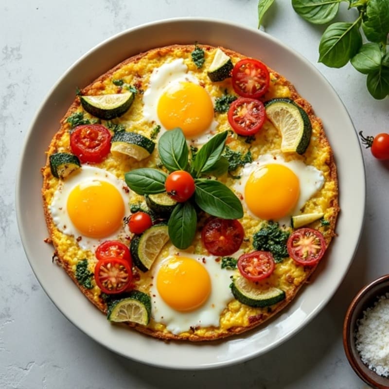 Fluffy Egg and Roasted Vegetable Frittata