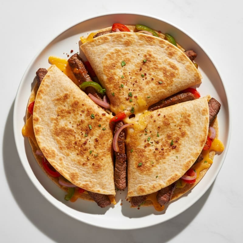 Crispy Chili-Lime Steak Quesadillas