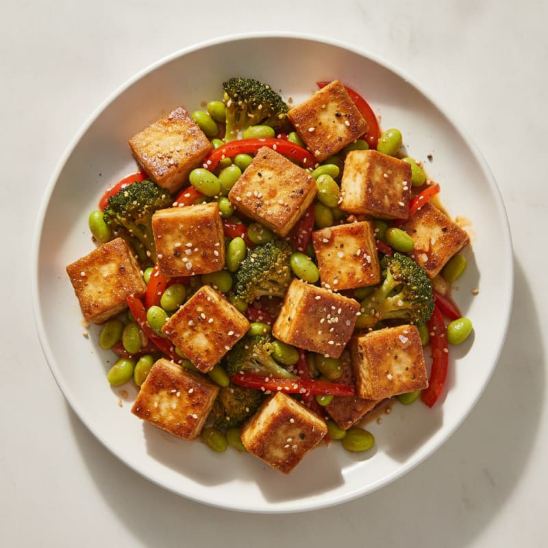 Sesame Tofu Stir-Fry