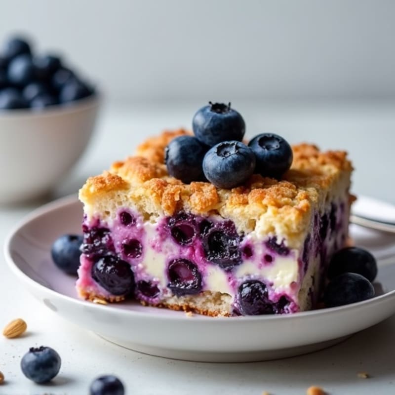 Protein-Rich Blueberry Cottage Cheese Bake