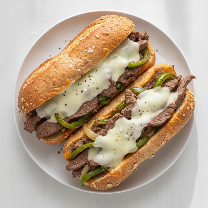 Classic Philly Cheesesteak Sandwich