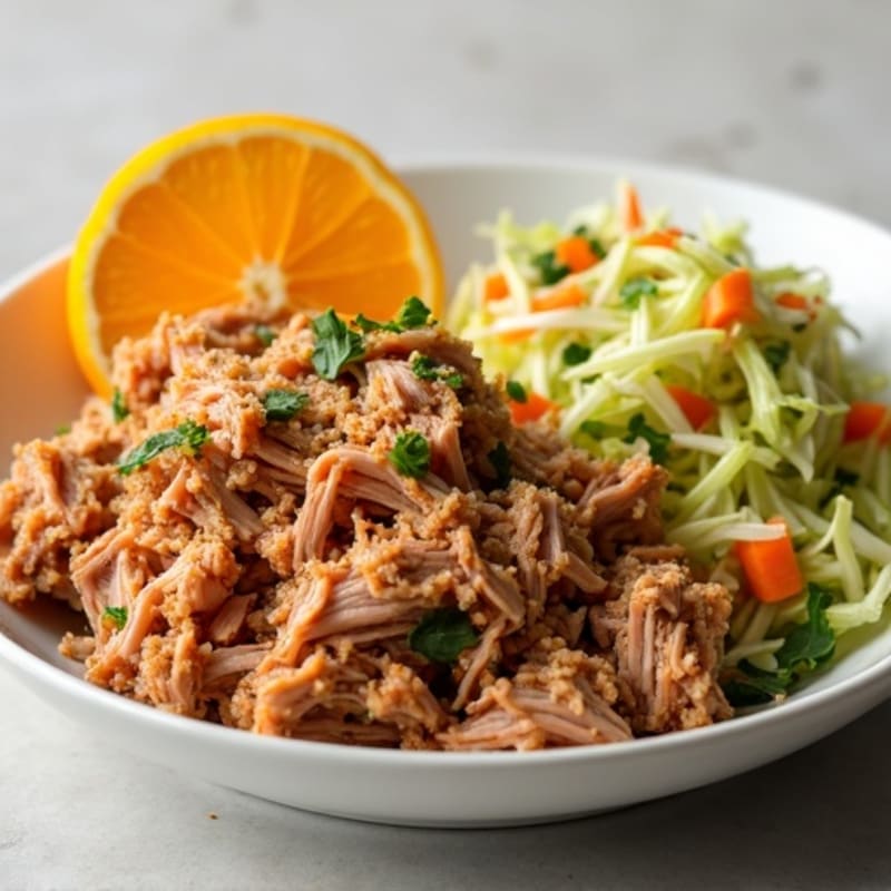 Citrus-Garlic Pulled Pork with Fresh Slaw
