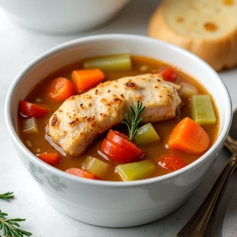 Slow Cooker Tender Chicken and Vegetable Stew