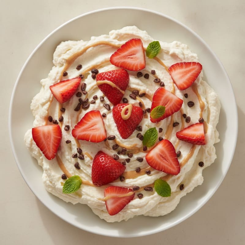 Silky Greek Yogurt Protein Mousse with Fresh Berries