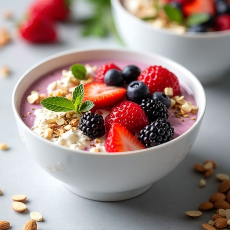 Silky Cottage Cheese and Berry Protein Bowl
