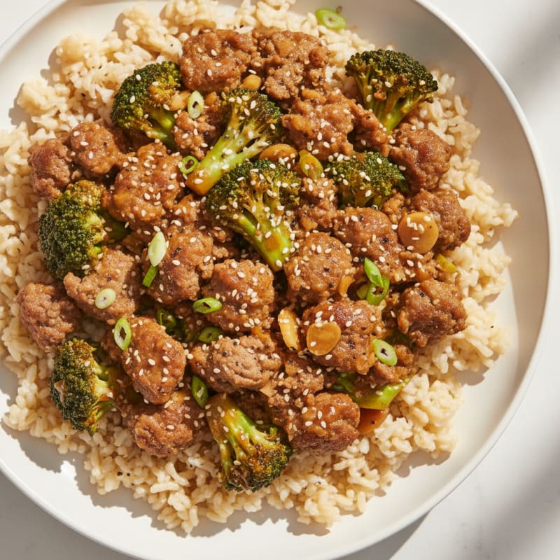 Teriyaki Beef and Broccoli Bowl