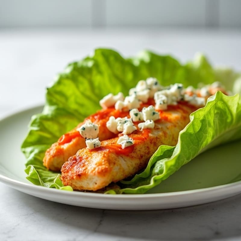 Spicy Buffalo Ranch Chicken Lettuce Wrap