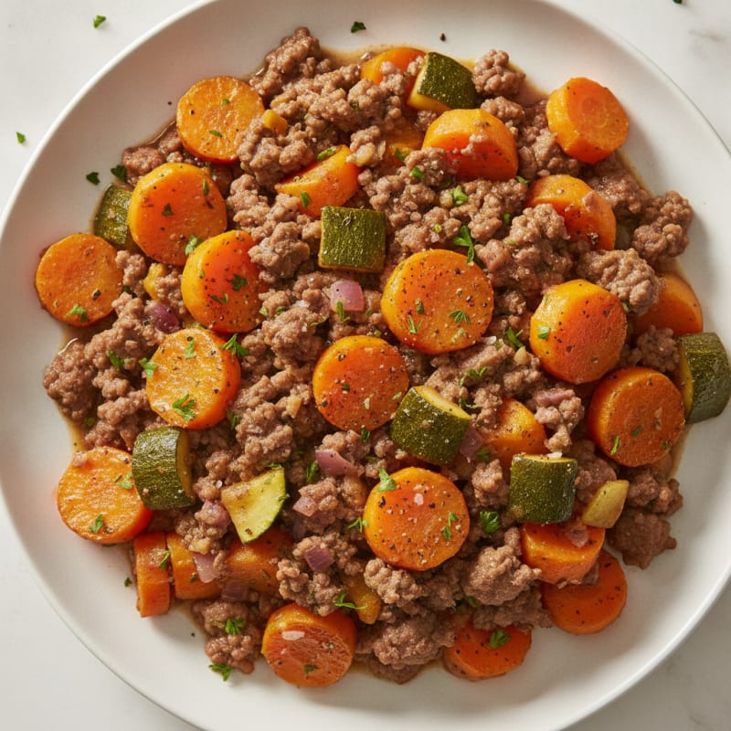 Hearty Beef and Root Vegetable Bake