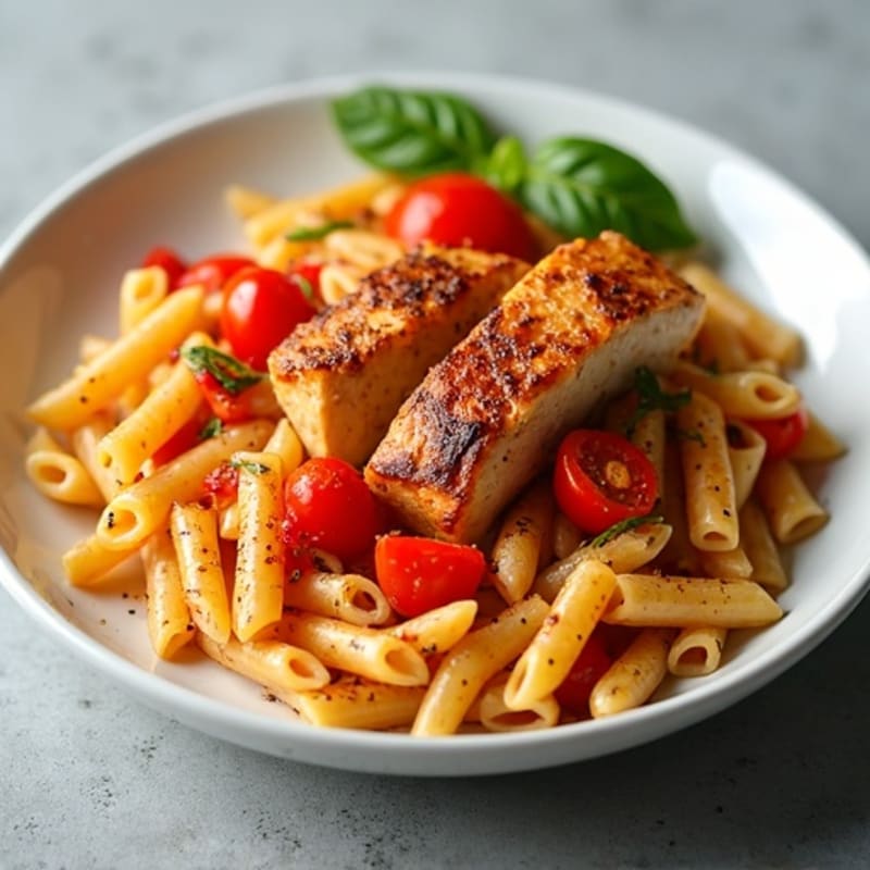 Spicy Chicken and Bell Pepper Pasta
